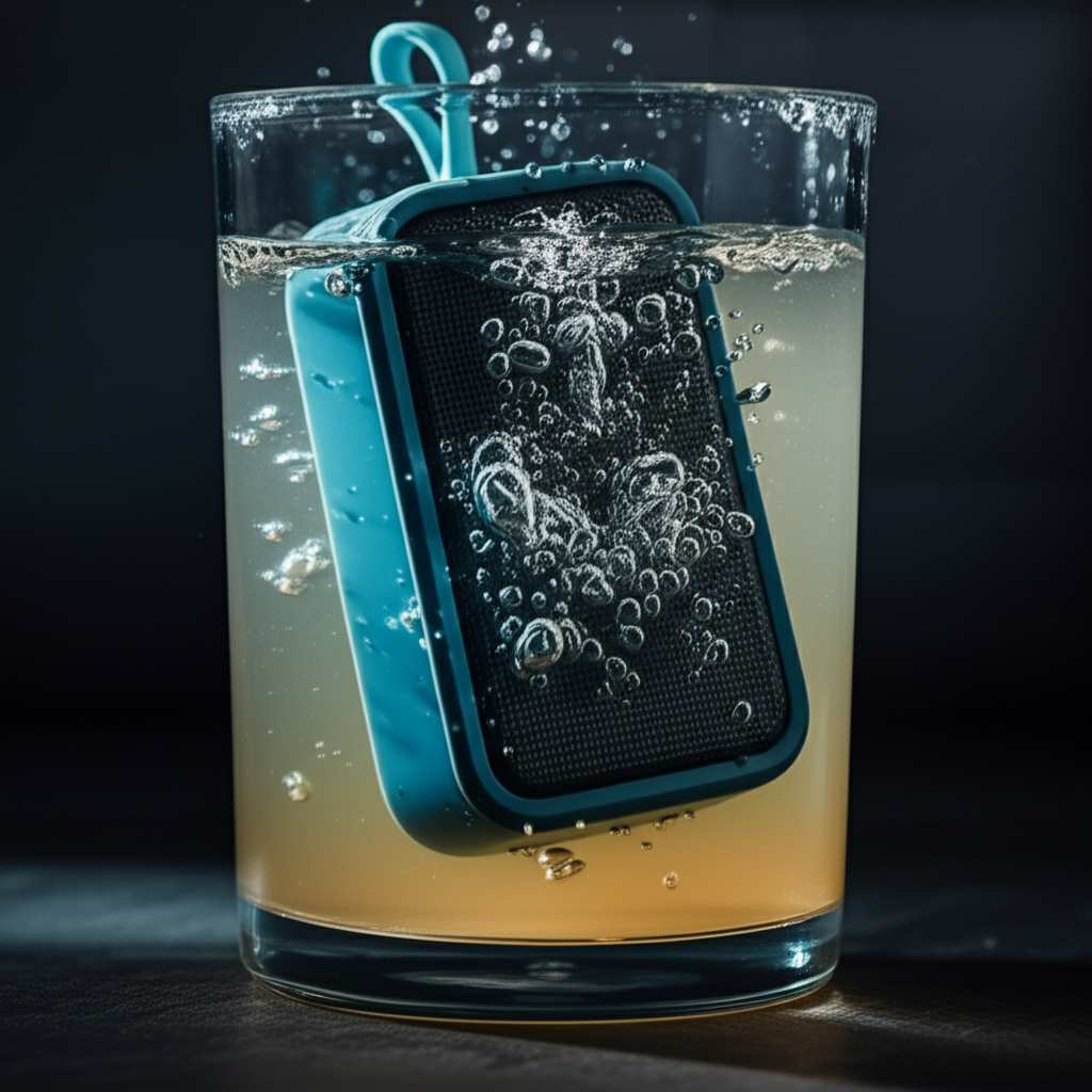 Generate a high-quality, relevant image prompt for an article about: Can Bluetooth Speakers Survive