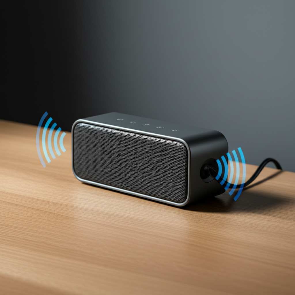 Generate a high-quality, relevant image prompt for an article about: What Does A Bluetooth Speaker D