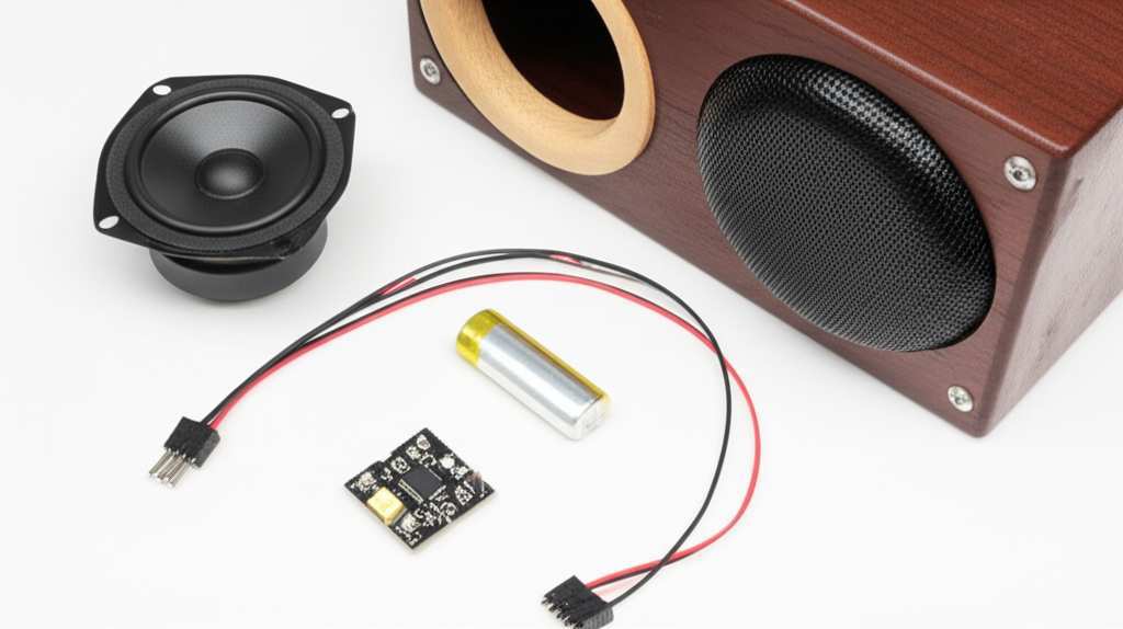Generate a high-quality, relevant image prompt for an article about: How to Make Bluetooth Speaker: