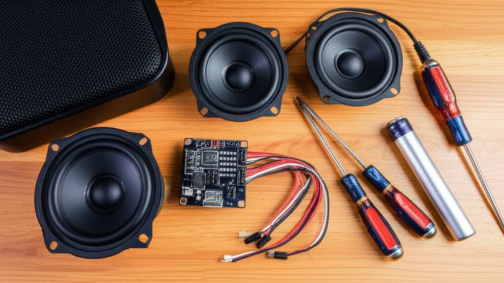 Generate a high-quality, relevant image prompt for an article about: How to Make Bluetooth Speaker: