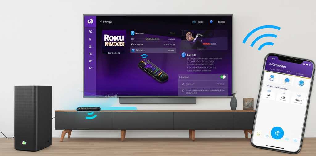 Generate a high-quality, relevant image prompt for an article about: Can You Connect Roku to Bluetoo