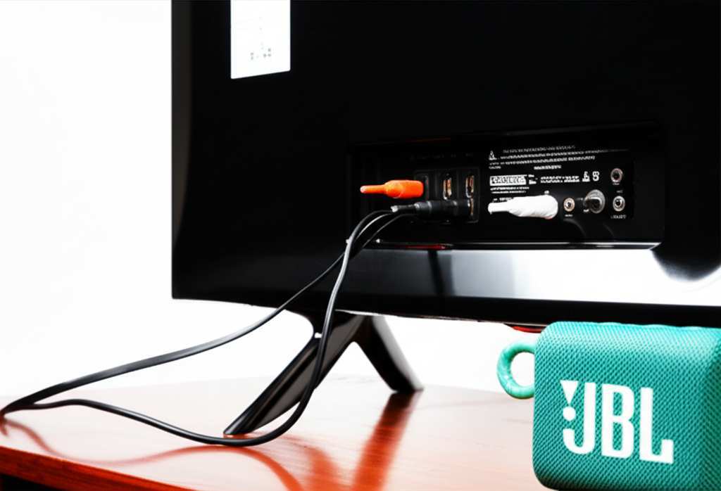 Generate a high-quality, relevant image prompt for an article about: How to Connect JBL Speaker to T