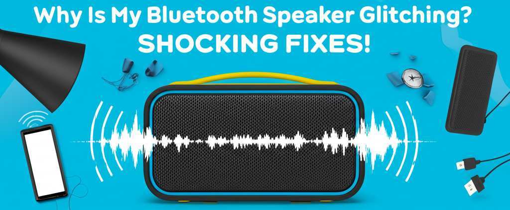 Generate a high-quality, relevant image prompt for an article about: Why Is My Bluetooth Speaker Gli