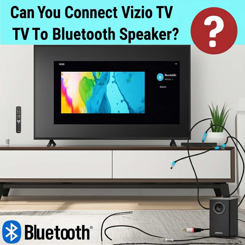 Generate a high-quality, relevant image prompt for an article about: Can You Connect Vizio TV To Blu