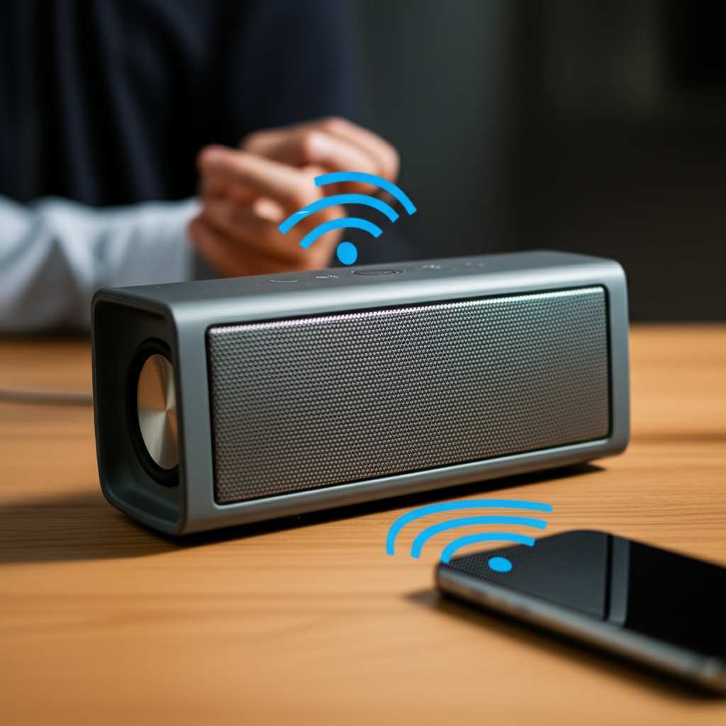 Generate a high-quality, relevant image prompt for an article about: Why Does My Bluetooth Speaker K