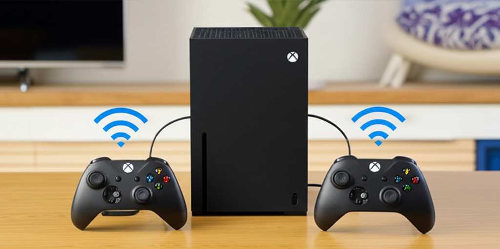 Generate a high-quality, relevant image prompt for an article about: How To Connect Speaker To Xbox
