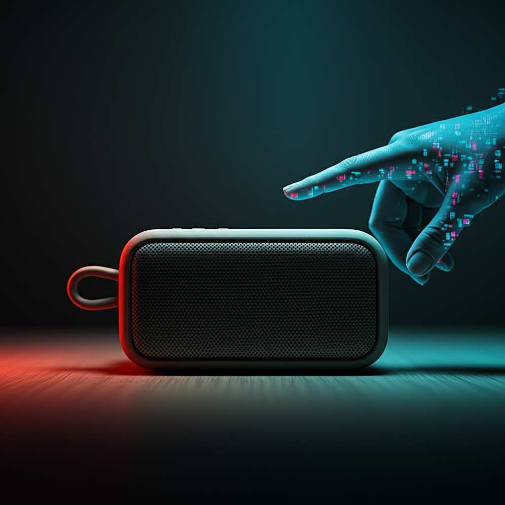 Generate a high-quality, relevant image prompt for an article about: How To Hijack A Bluetooth Speak