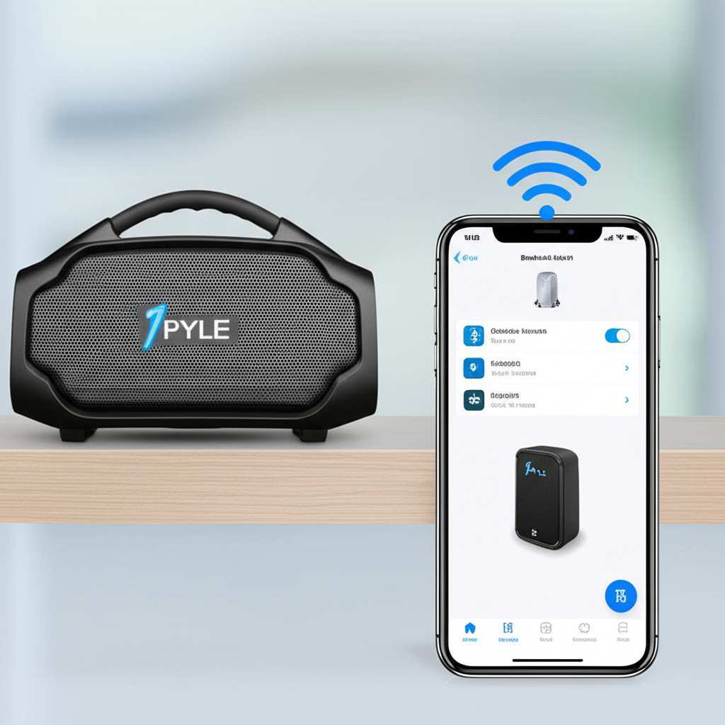 Generate a high-quality, relevant image prompt for an article about: How to Connect Pyle Bluetooth S