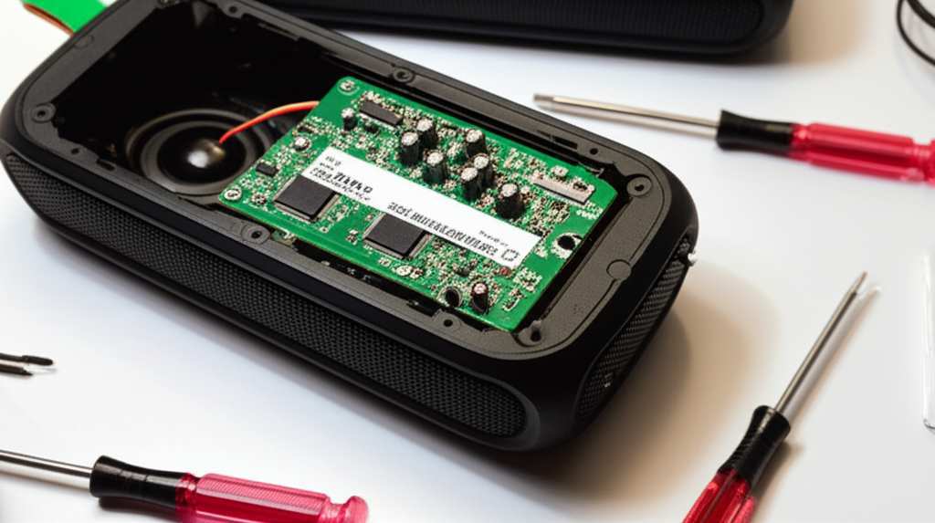 Generate a high-quality, relevant image prompt for an article about: How to Fix a Bluetooth Speaker: