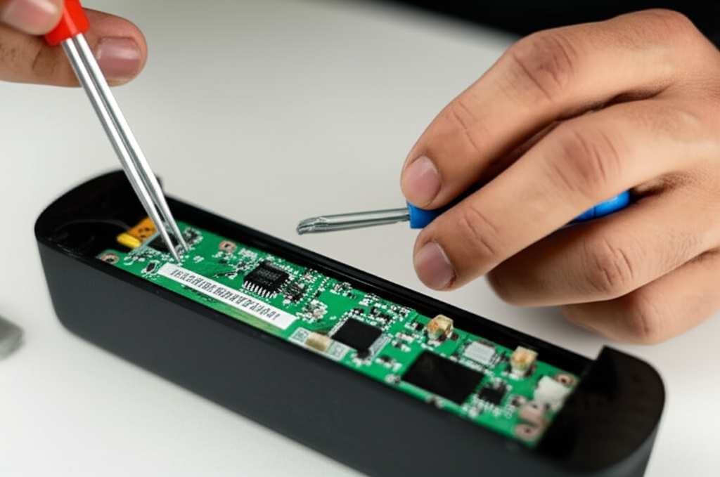 Generate a high-quality, relevant image prompt for an article about: How to Fix a Bluetooth Speaker: