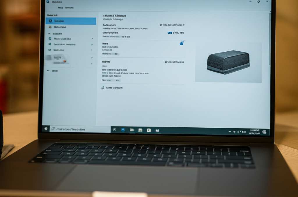 Generate a high-quality, relevant image prompt for an article about: How to Connect Laptop to Blueto