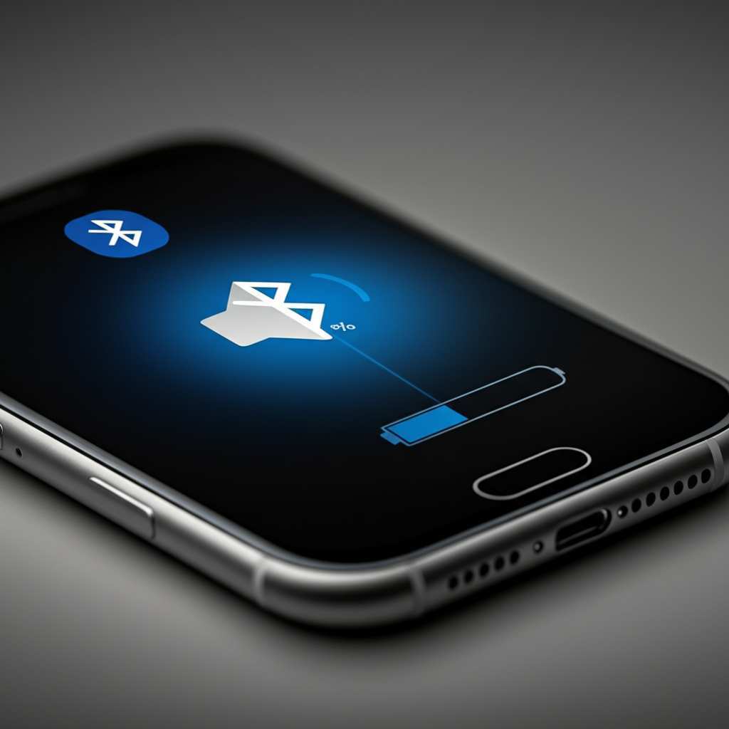 Generate a high-quality, relevant image prompt for an article about: What Uses More Battery: Bluetoo