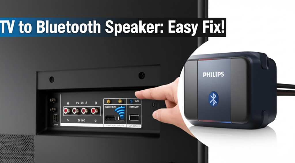 Generate a high-quality, relevant image prompt for an article about: How to Connect Philips TV to Bl