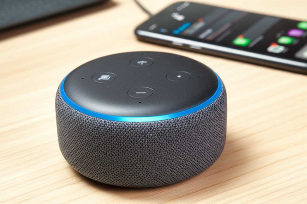 Generate a high-quality, relevant image prompt for an article about: Can I Use Echo Dot As A Bluetoo