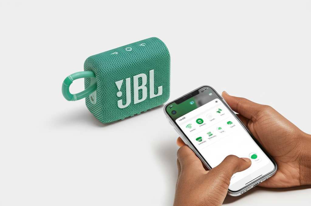 Generate a high-quality, relevant image prompt for an article about: JBL Bluetooth Speaker How To Co