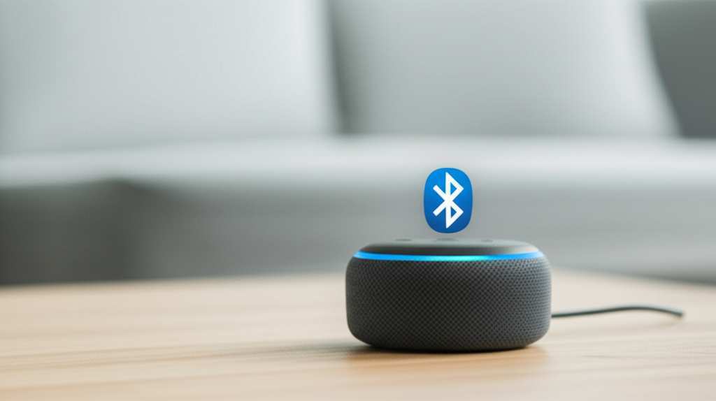 Generate a high-quality, relevant image prompt for an article about: Is Echo Dot A Bluetooth Speaker