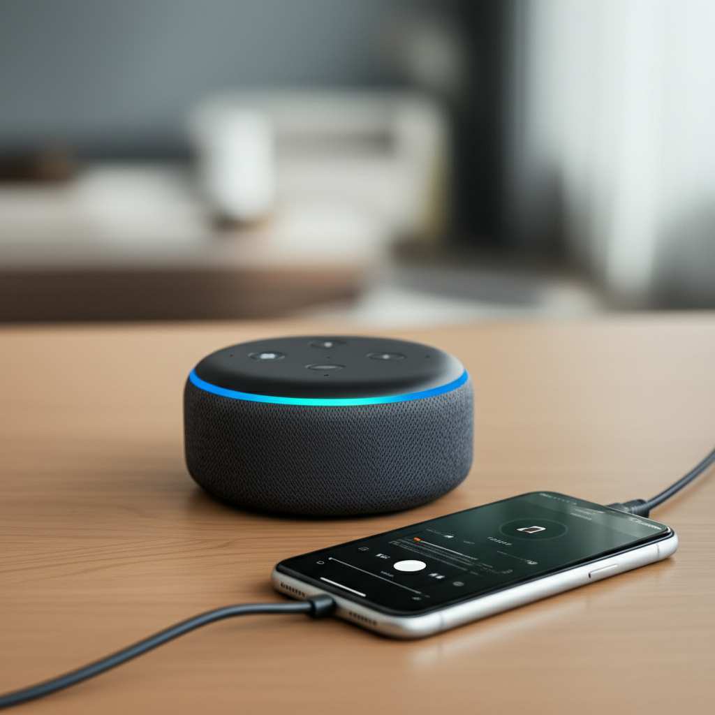Generate a high-quality, relevant image prompt for an article about: Can Alexa Be Used As Bluetooth