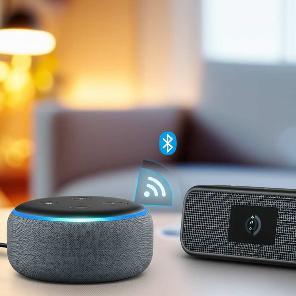 Generate a high-quality, relevant image prompt for an article about: How to Connect Alexa: Amazing B