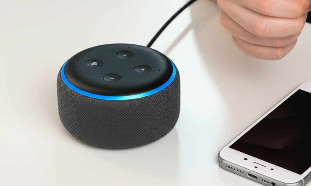 Generate a high-quality, relevant image prompt for an article about: Can My Echo Dot Be Used As A Bl