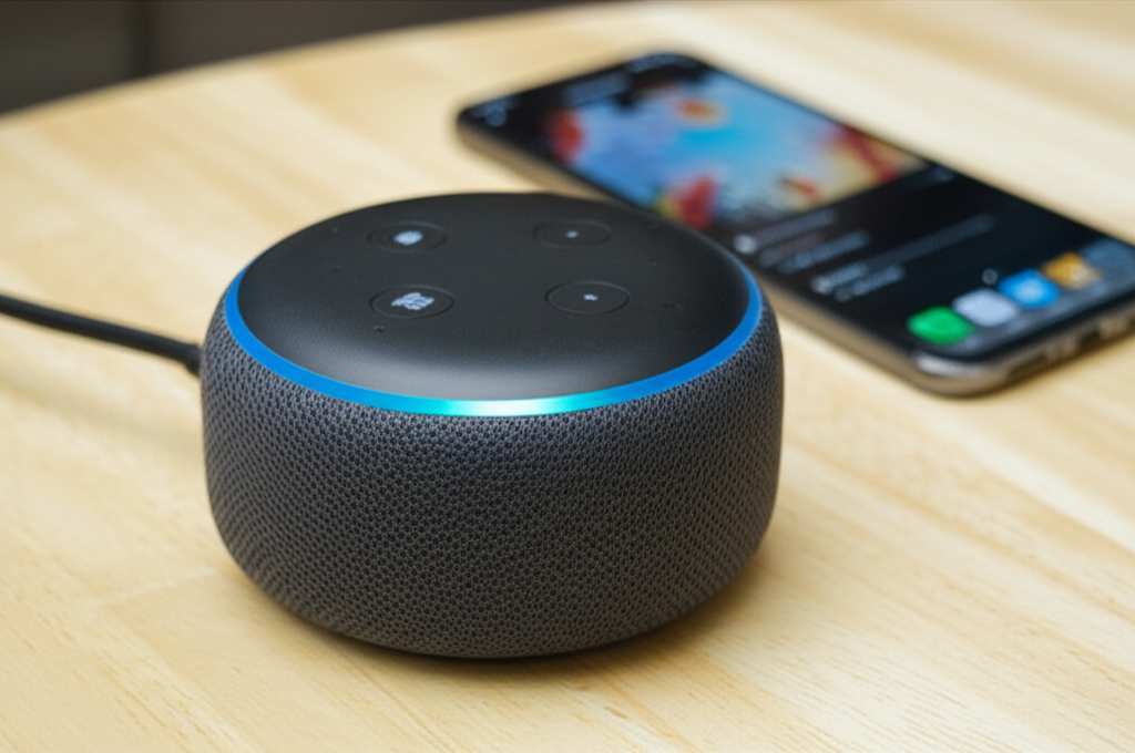 Generate a high-quality, relevant image prompt for an article about: Can My Echo Dot Be Used As A Bl