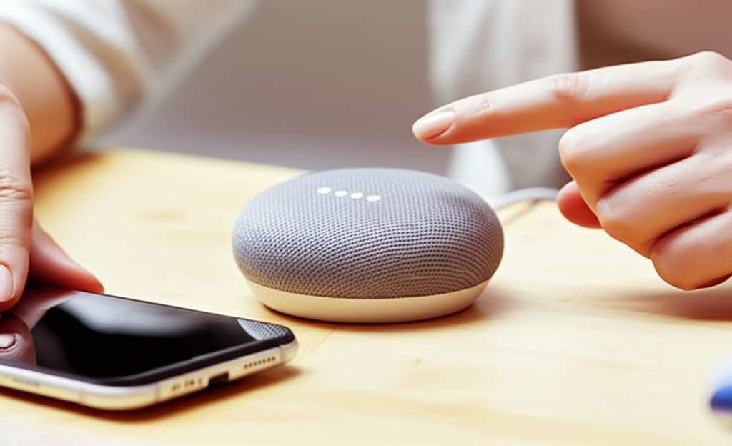 Generate a high-quality, relevant image prompt for an article about: Google Bluetooth Speaker How to