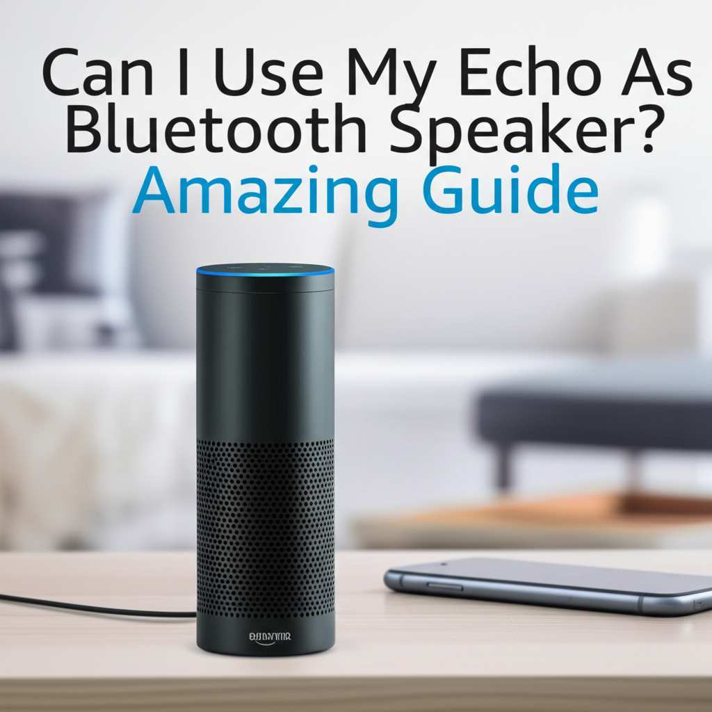Generate a high-quality, relevant image prompt for an article about: Can I Use My Echo As Bluetooth