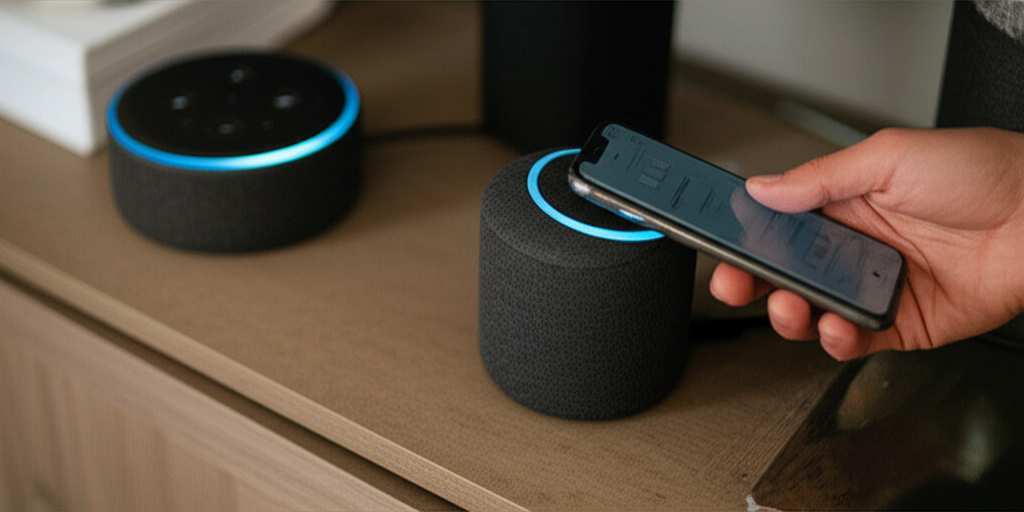 Generate a high-quality, relevant image prompt for an article about: Can I Use My Echo As Bluetooth