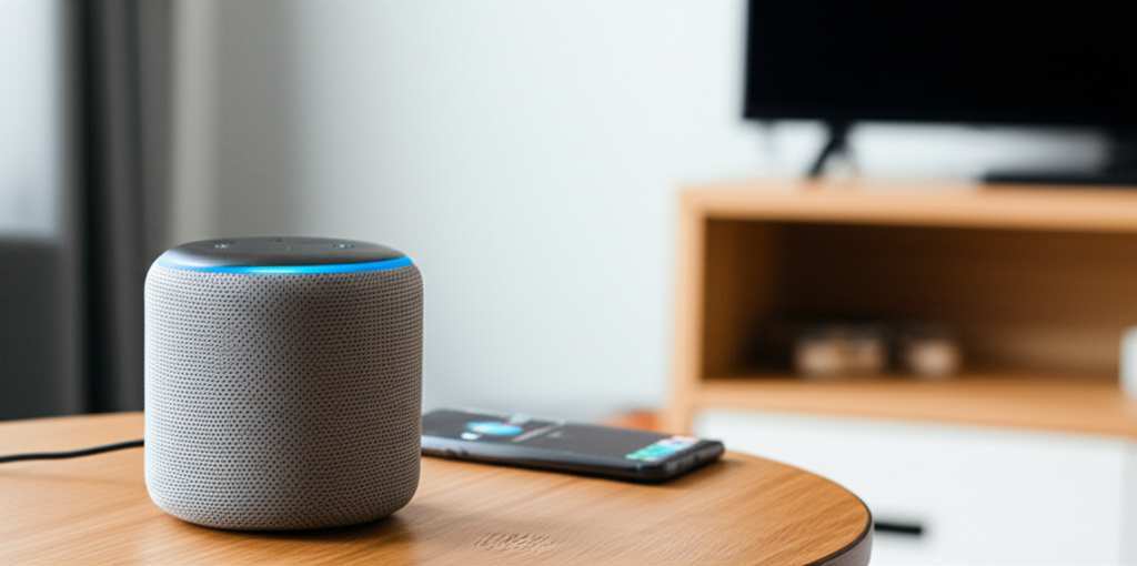 Generate a high-quality, relevant image prompt for an article about: Can I Use My Alexa As A Bluetoo