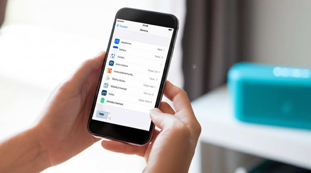 Generate a high-quality, relevant image prompt for an article about: How to Connect iPhone to Blueto