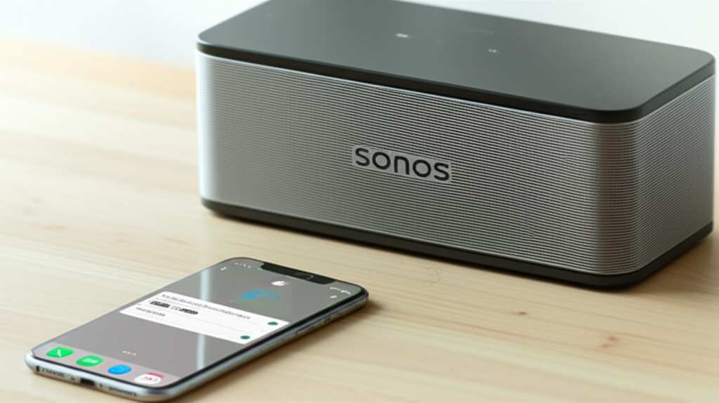 Generate a high-quality, relevant image prompt for an article about: How To Connect Sonos Speaker To