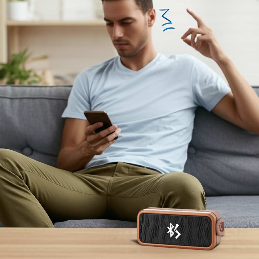 Generate a high-quality, relevant image prompt for an article about: Why Does My Bluetooth Speaker K