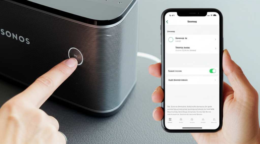 Generate a high-quality, relevant image prompt for an article about: How To Connect To Sonos Bluetoo