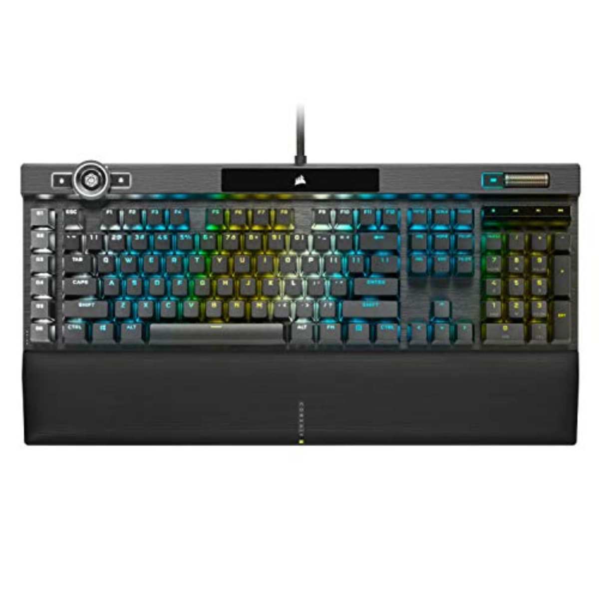 Corsair K100 RGB Mechanical Gaming Keyboard - Cherry MX Speed RGB Silver Keyswit
