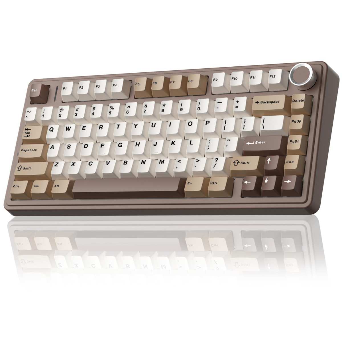 AULA F75 75% Wireless Mechanical Keyboard, Hot Swappable Creamy Keyboard, Pre-lu