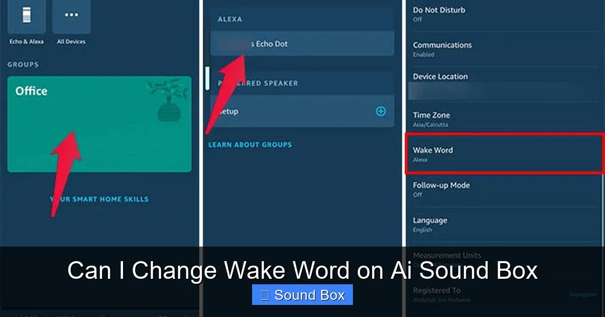 Can I Change Wake Word on Ai Sound Box
