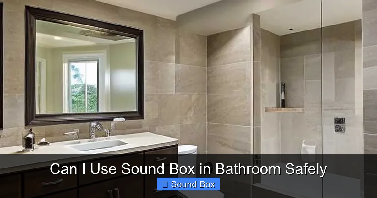 Can I Use Sound Box in Bathroom Safely