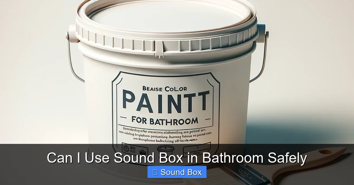 Can I Use Sound Box in Bathroom Safely