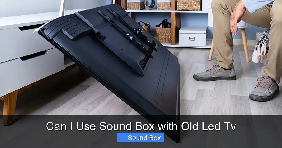 Can I Use Sound Box with Old Led Tv