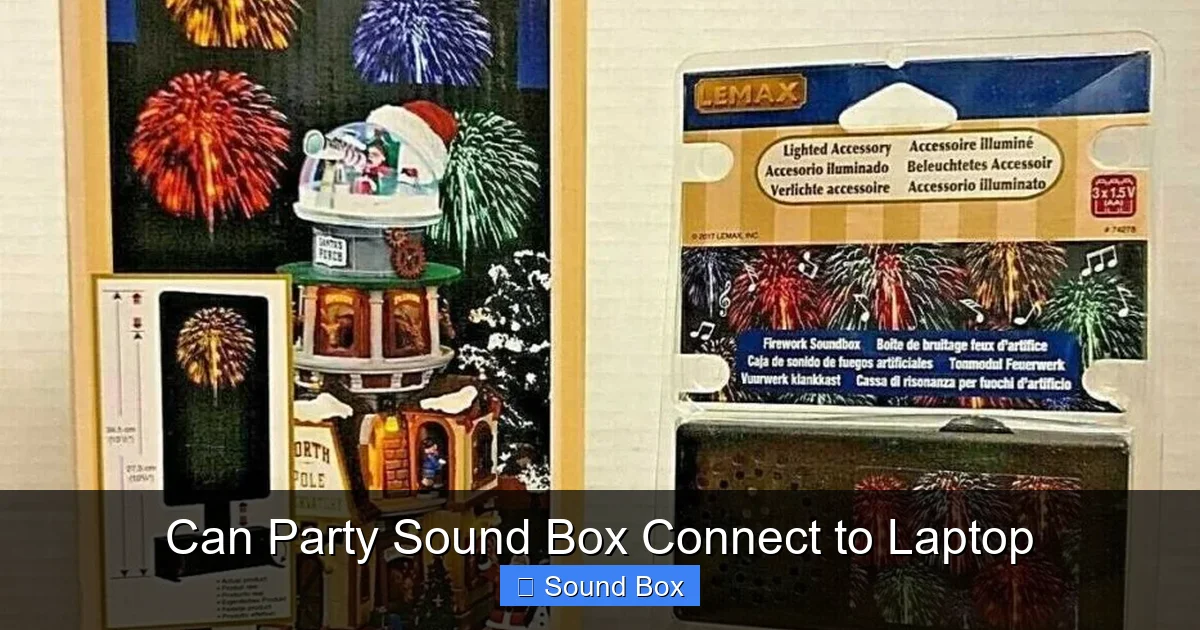 Can Party Sound Box Connect to Laptop