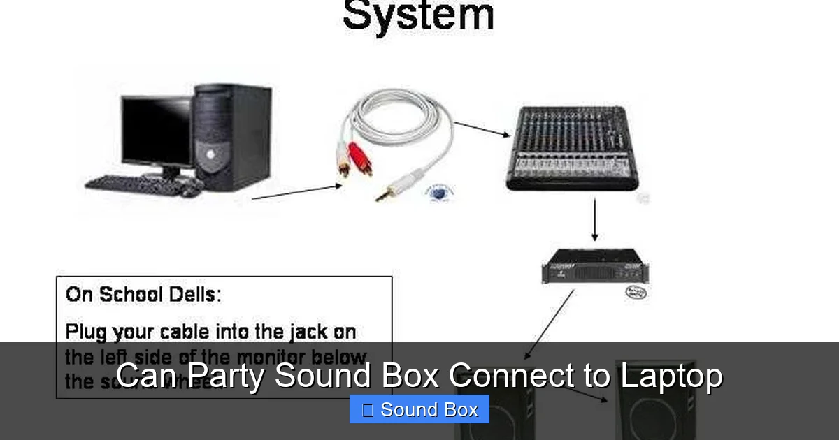 Can Party Sound Box Connect to Laptop