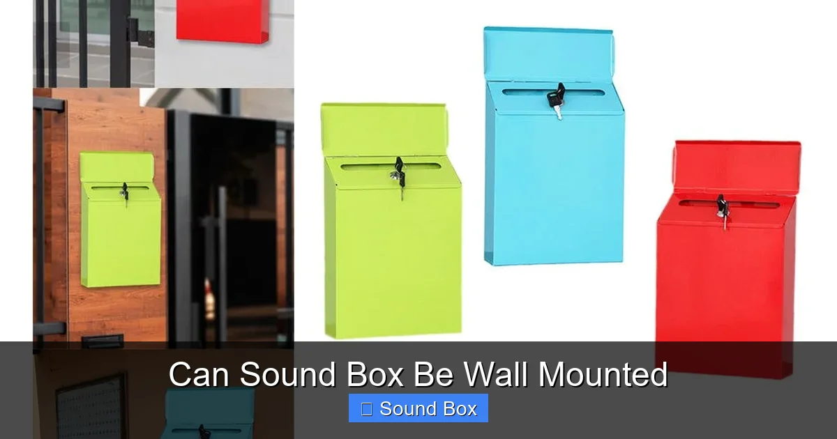 Can Sound Box Be Wall Mounted