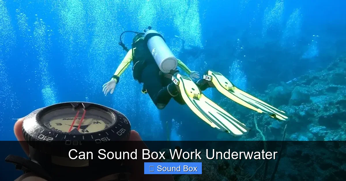 Can Sound Box Work Underwater