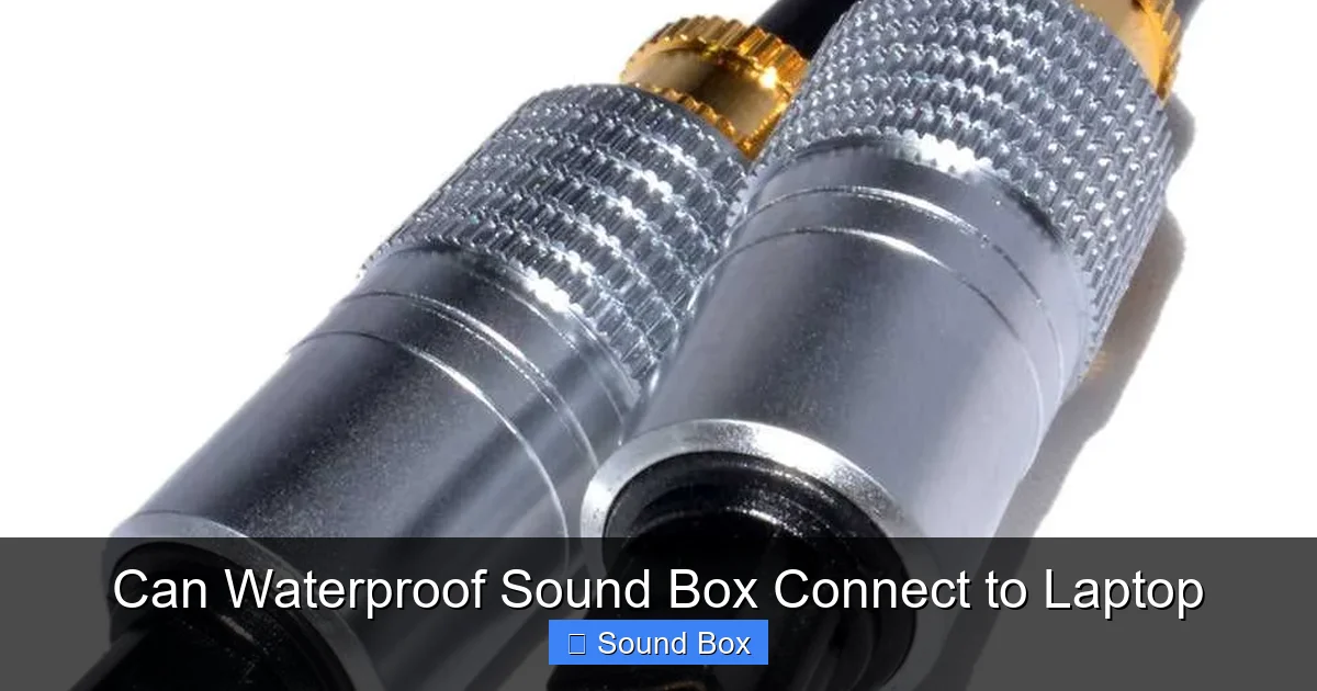 Can Waterproof Sound Box Connect to Laptop