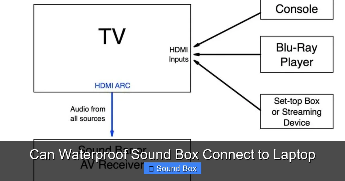 Can Waterproof Sound Box Connect to Laptop