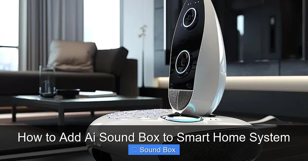 How to Add Ai Sound Box to Smart Home System