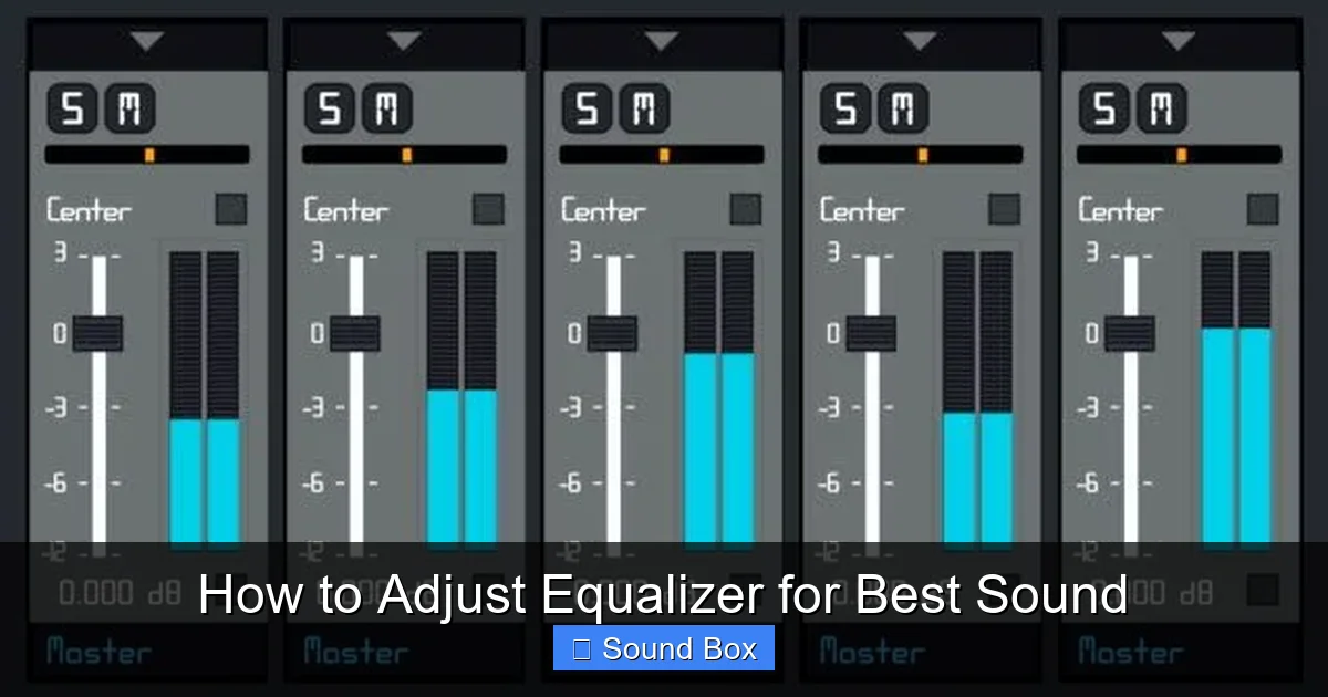 How to Adjust Equalizer for Best Sound