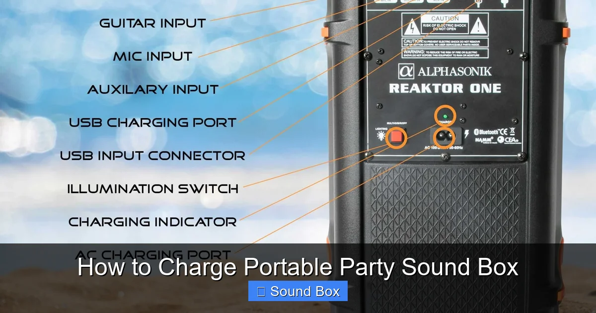 How to Charge Portable Party Sound Box
