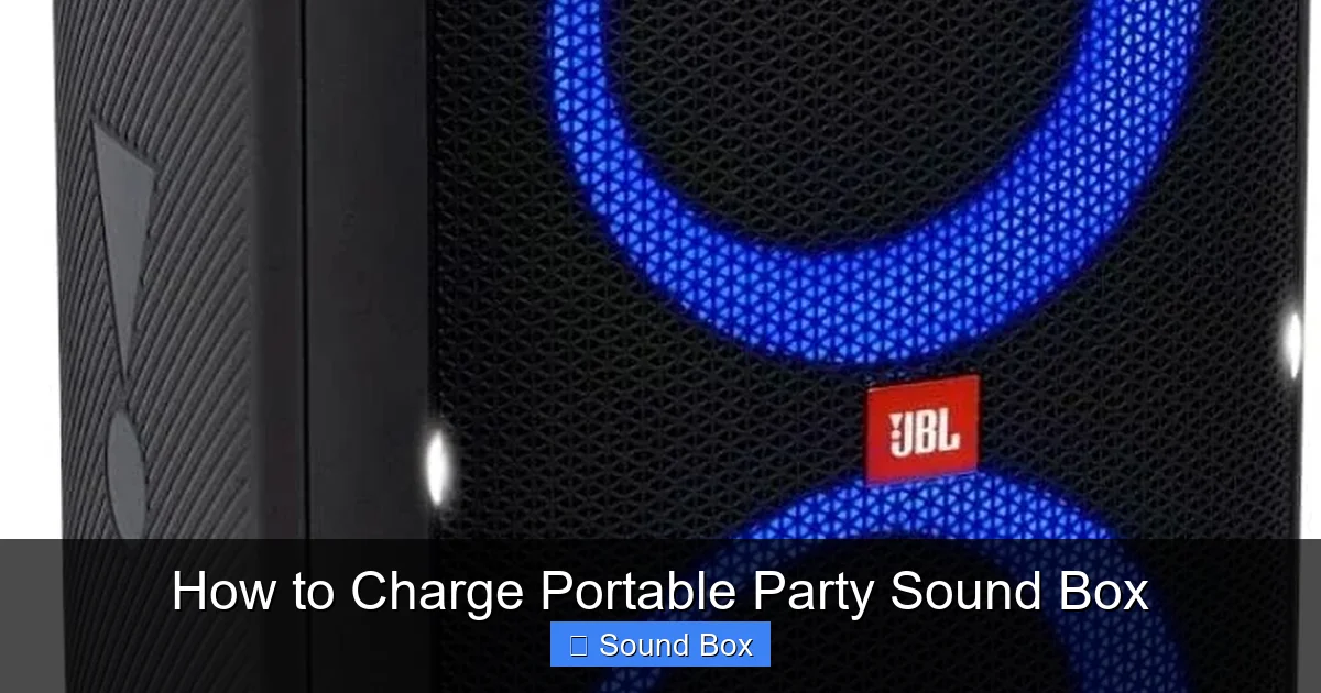 How to Charge Portable Party Sound Box