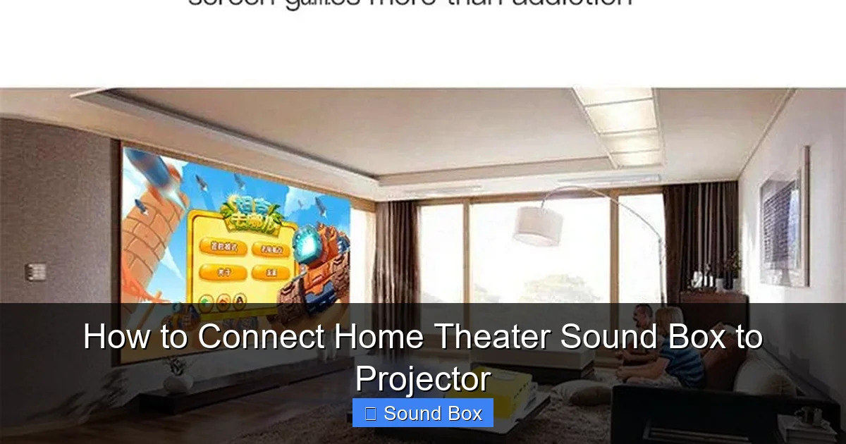 How to Connect Home Theater Sound Box to Projector