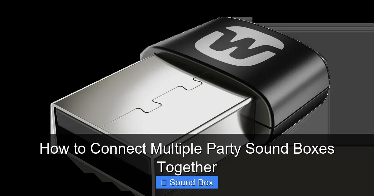 How to Connect Multiple Party Sound Boxes Together